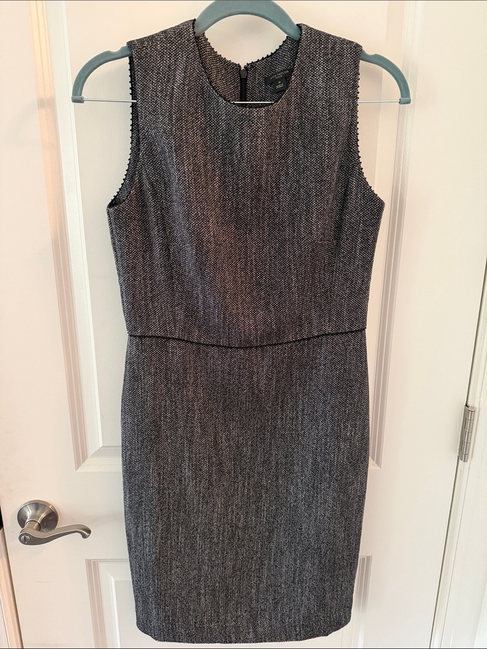 NWTAnn Taylor Sleeveless Tweed Midi Dress in Charcoal with Jacket
